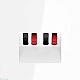 розетка акустическая встраиваемая voltum s70 4-местная, (белый глянцевый) vls060301