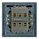 переключатель 2-клавишный (механизм) stekker мия 250в 10а rsw10-3107-05 черный бархат 50448