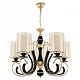подвесная люстра arte milano florentia 302237/5 bk/gd