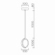 подвесной светильник led4u l7108-150 сr