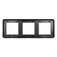 рамка трехместная arlight frm-versa-pl-3-bk 043784