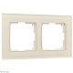 рамка на 2 поста werkel favorit молочный 4690389183409 w0021141
