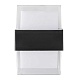 уличный настенный светодиодный светильник uniel ulu-p26b-2x5w/4000k ip65 black ul-00010518