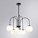 люстра на штанге arte lamp mebsuta a1675lm-6bk