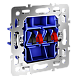 механизм розетки акустической 4-местной voltum s70 vls0603m
