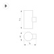 уличный настенный светильник arlight lgd-ray-wall-twin-r46-2x3w warm3000 033306