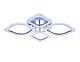 потолочная светодиодная люстра ambrella light acrylica original fa5148
