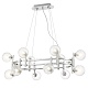 подвесная люстра crystal lux luxury sp12l chrome