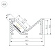 профиль arlight sl-bevel-w32-f-2000 anod (алюминий) 063940