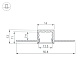 алюминиевый профиль arlight sl-linia16-fantom-2000 anod 049012