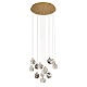 каскадная люстра delight collection od2440-13 gold/clear+amber+grey
