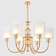 подвесная люстра crystal lux elena sp6 gold