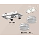 комплект встраиваемого светильника ambrella light techno spot xc7663083 swh/fr/cl белый песок/белый матовый/прозрачный (c7663, n7160)