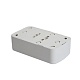 розетка накладная 2-местная stekker basic pst10-502-20 50075