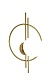 настенный светильник am group am440 polished gold