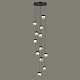 каскадная люстра delight collection md24001033-12a black/clear