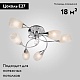 потолочная люстра eurosvet 2275/6 хром