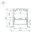 алюминиевый профиль arlight sl-linia52-3l-f-2000 anod 044682