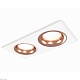 комплект встраиваемого светильника ambrella light techno spot xc7635006 swh/ppg белый песок/золото розовое полированное (c7635, n7015)