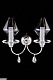 бра therese le7721/2w chrome