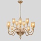 подвесная люстра crystal lux silvestro sp12 amber