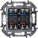 переключатель двухклавишный legrand inspiria 673665