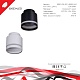 накладной светильник reluce 53001-9.5-001il gx53+led3w wt