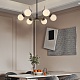 люстра на штанге arte milano neapolis 276169/6 bk/gd