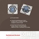 розетка rj45 arte milano 203.45-1.silver