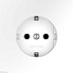 розетка встраиваемая voltum s70 с заземлением 16а, (белый матовый) vls040102