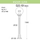 уличный светильник fumagalli mizarr/g250 g25.151.000.axe27