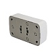 розетка накладная 2-местная stekker basic pst10-502-20 50075