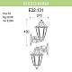 уличный настенный светильник fumagalli bisso/anna e22.131.000.axf1r