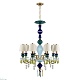 подвесная люстра loft it grace 10203/8 green
