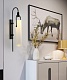 бра delight collection arc well b6066w/l black/white