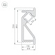 алюминиевый профиль arlight sl-bevel-2000 anod 031120(1)