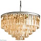 подвесной светильник delight collection odeon kr0387p-10a chrome/amber
