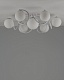 потолочная люстра moderli circle v11802-7c
