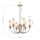 люстра на штанге st luce элегра sl1402.253.06