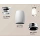 комплект накладного светильника ambrella light techno spot xs1122042 swh/psl белый песок/серебро полированное (n6903, c1122, n7032)