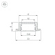 алюминиевый профиль arlight line-2308-f-2000 white 044237