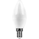 лампа светодиодная saffit e14 7w 6400k матовая sbc3707 55169