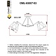 потолочная люстра omnilux rapallo oml-65007-03
