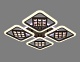 потолочная светодиодная люстра ambrella light acrylica ice fa287
