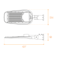 уличный консольный светильник wolta stl-120w/05
