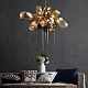люстра britannica 8898p/al gold/smoky delight collection