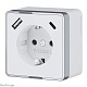 розетка с заземлением, шторками и usb тип a+c werkel gallant w5071706 4690389179624 a057701