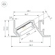 профиль arlight pds-bevel-f-2000 anod (алюминий) 063456
