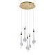 подвесной светильник delight collection od2433-5 gold/clear