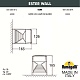 уличный настенный светильник fumagalli ds1.560.000.lxd1l